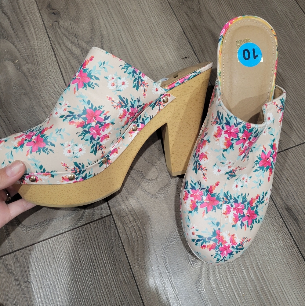 Floral Women's Clog heels